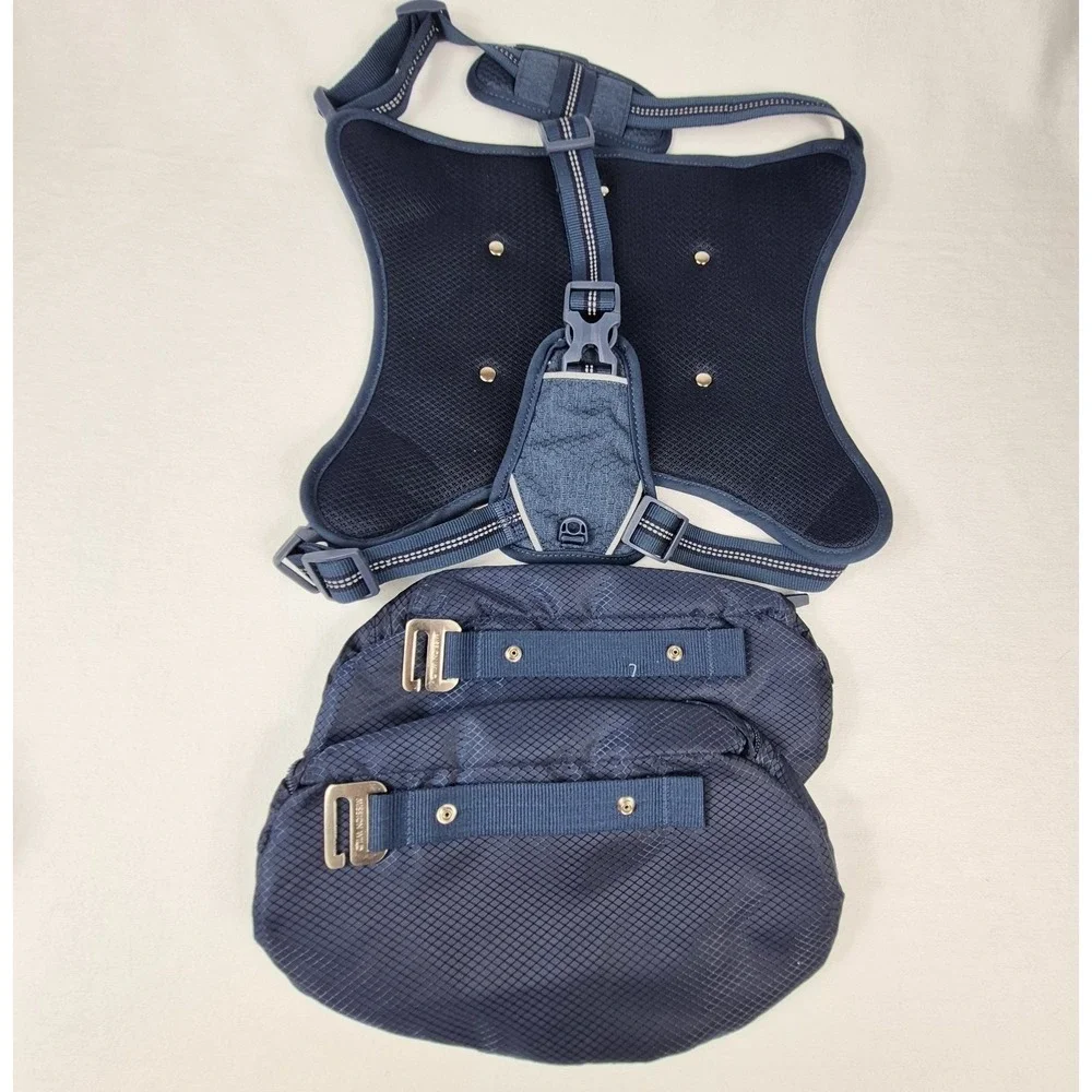 Mission Wild Dog Day Pack Harness Saddle Bag Hiking Outdoor Reflective LG Blue
